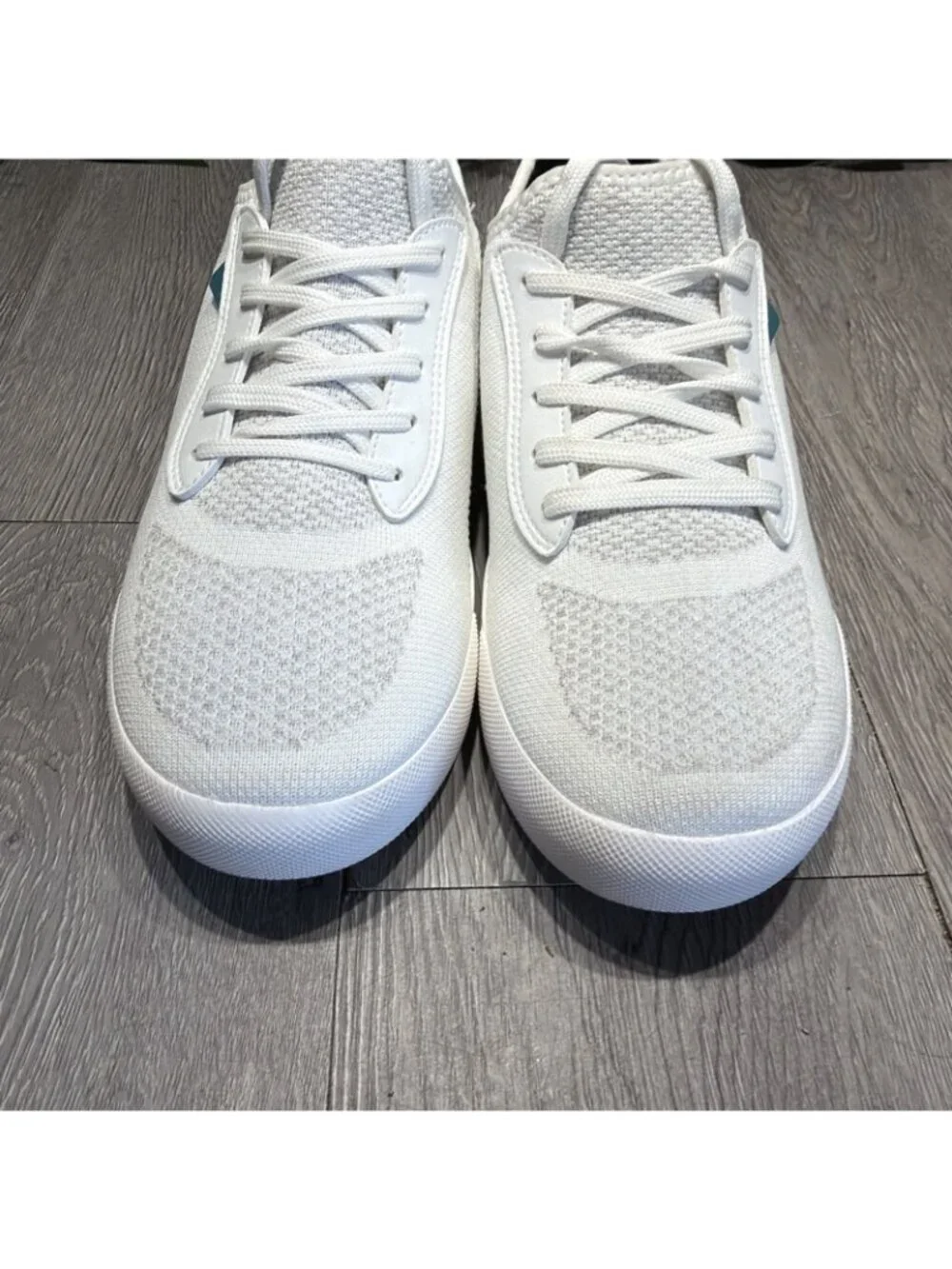 Vessi Shoes Womens 9 Weekend Sneakers White Knit Lace Up Round Toe Low Top